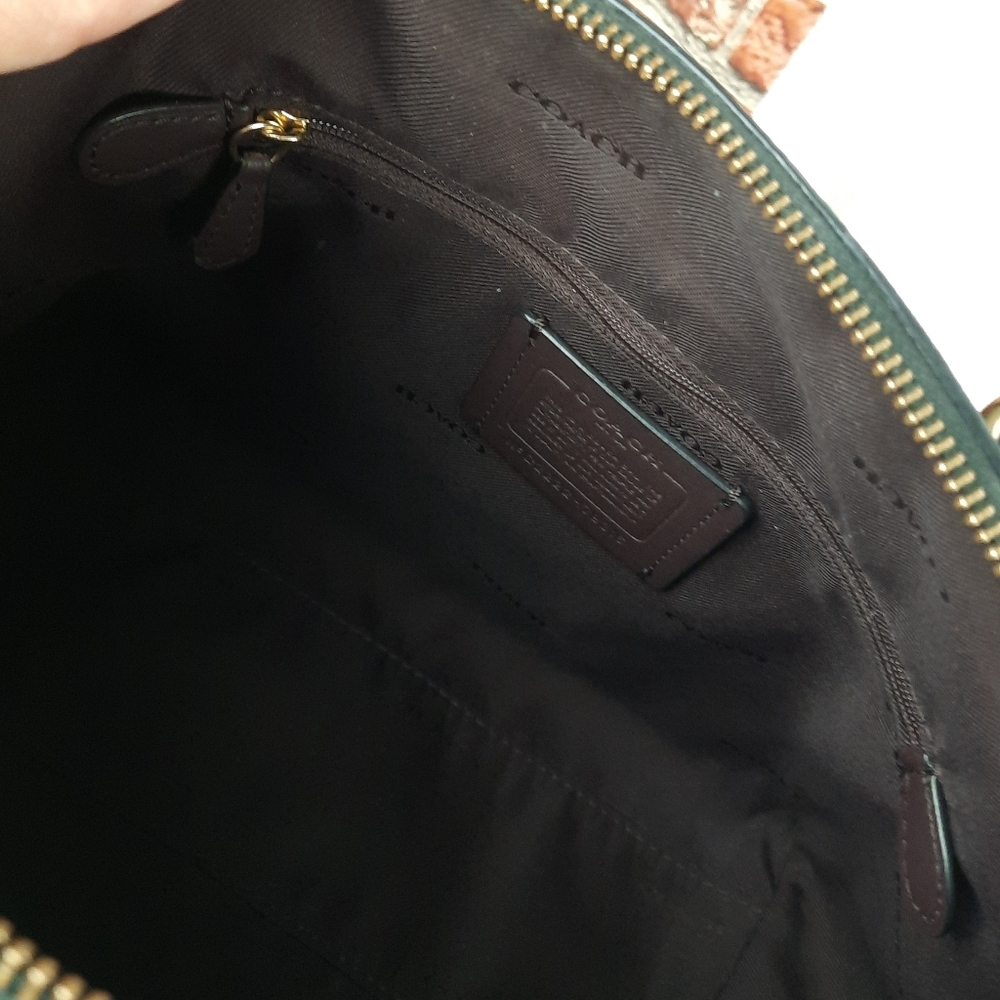 Coach Elegant Elise Sathcel Bag with Scarf Accent - Picture 10 of 15